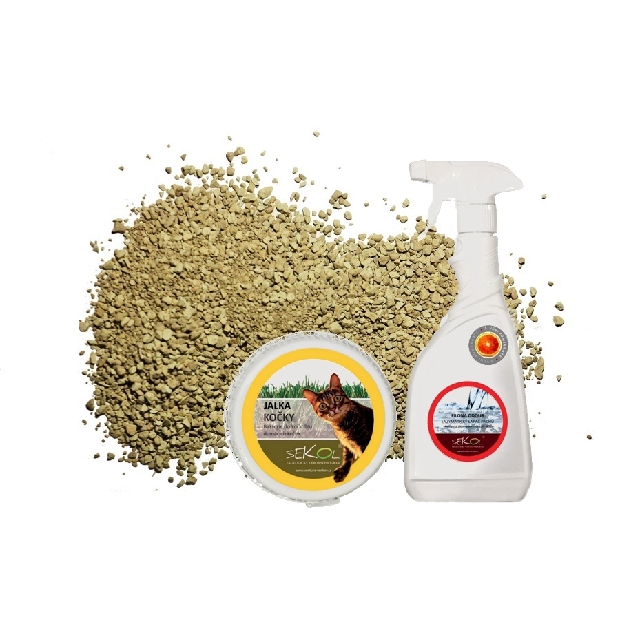 Výhodný set | Jalka kočky 100g + stelivo 9kg + Filona odour 500ml