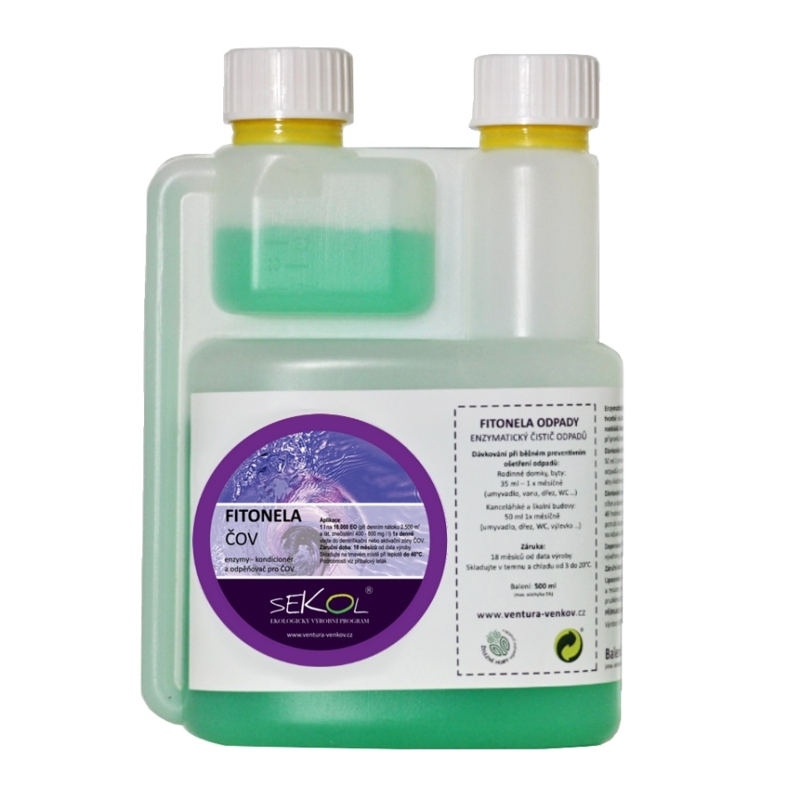 Enzymy pro domovní čistírny odpadních vod - Fitonela - 0,5 l