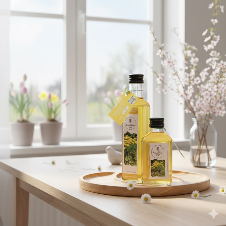 Pampeliškový sirup s příspěvkem na dobrou věc