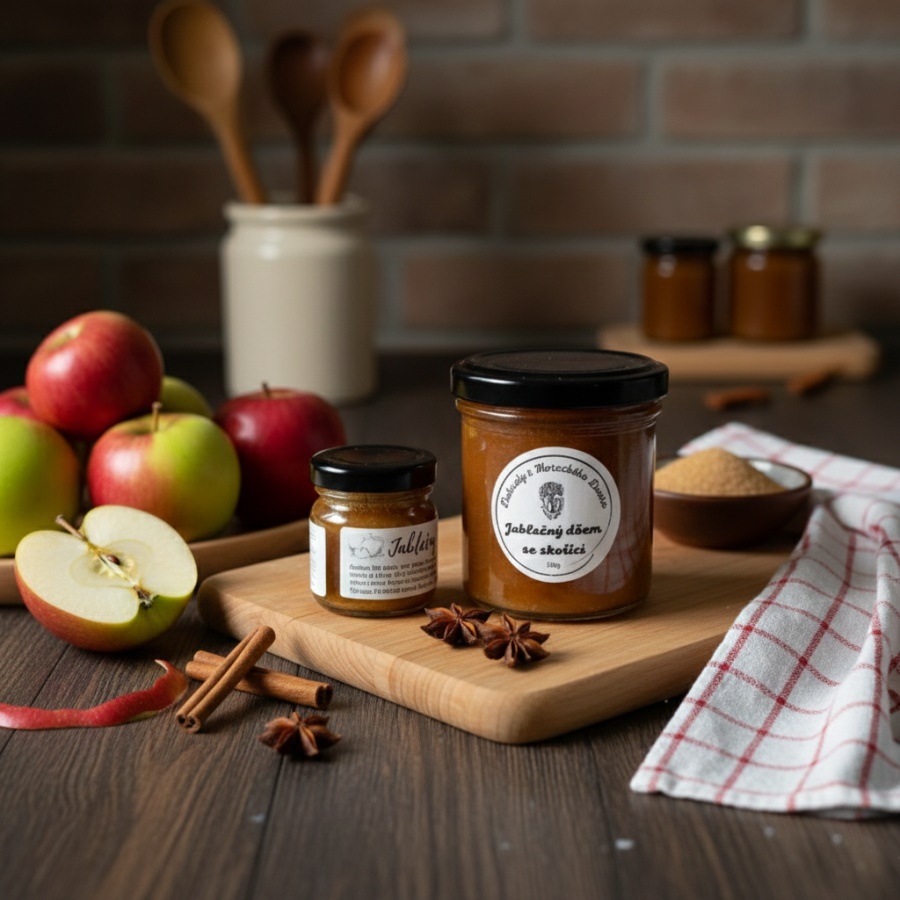 Jablečný džem se skořicí