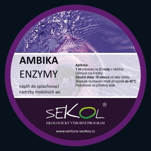 Ambika pro mobilní chemické WC - splachovací nádrž - 0,5 l