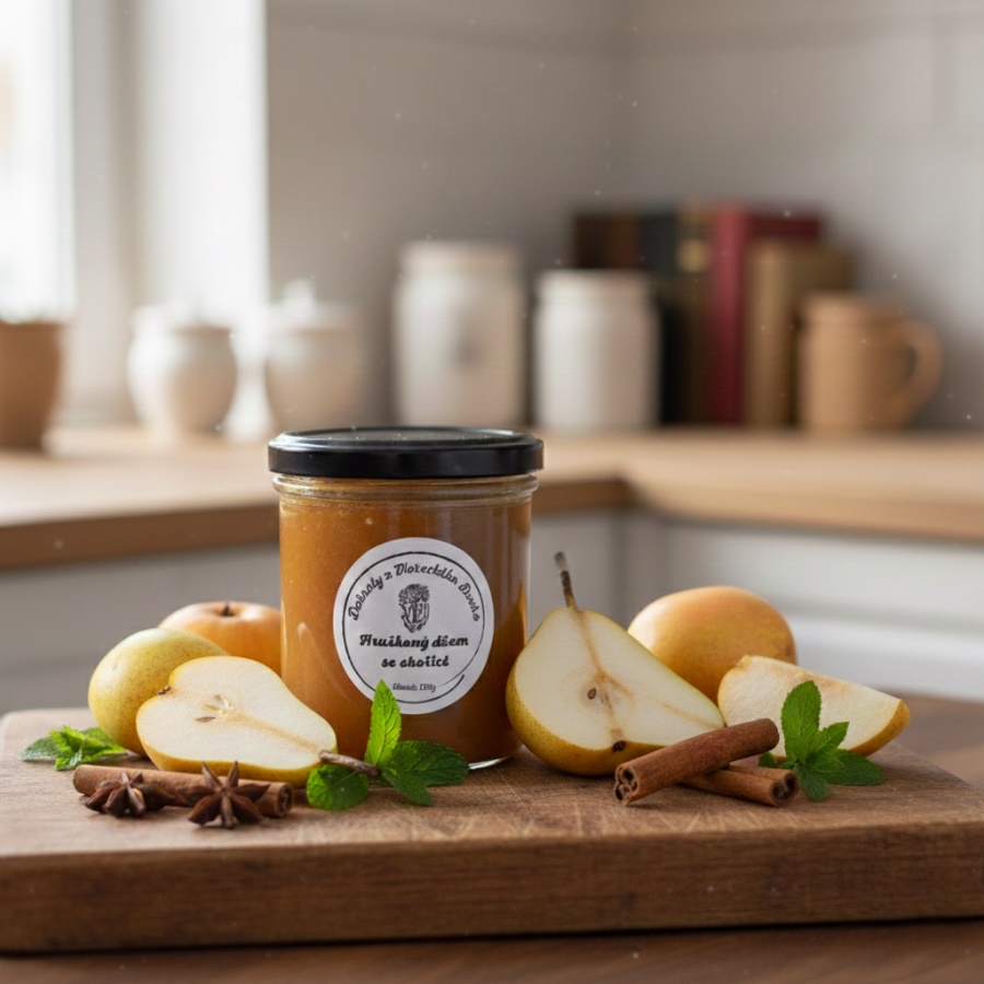 Hruškový džem se skořicí