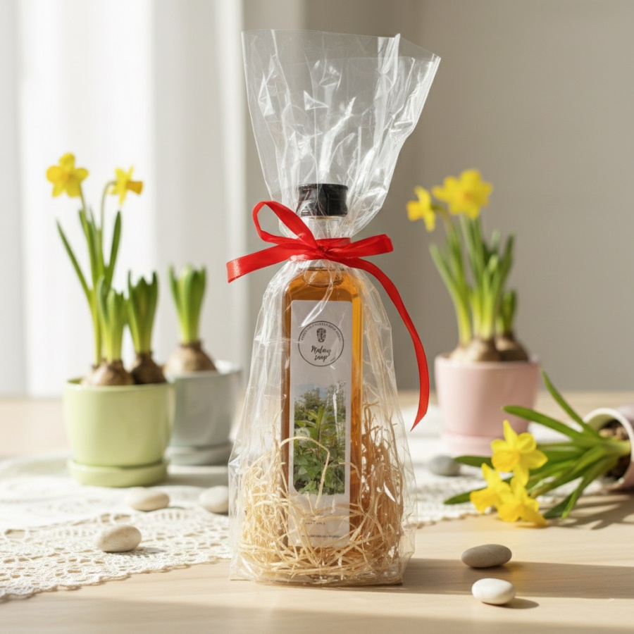 Lahvinka v celofánu