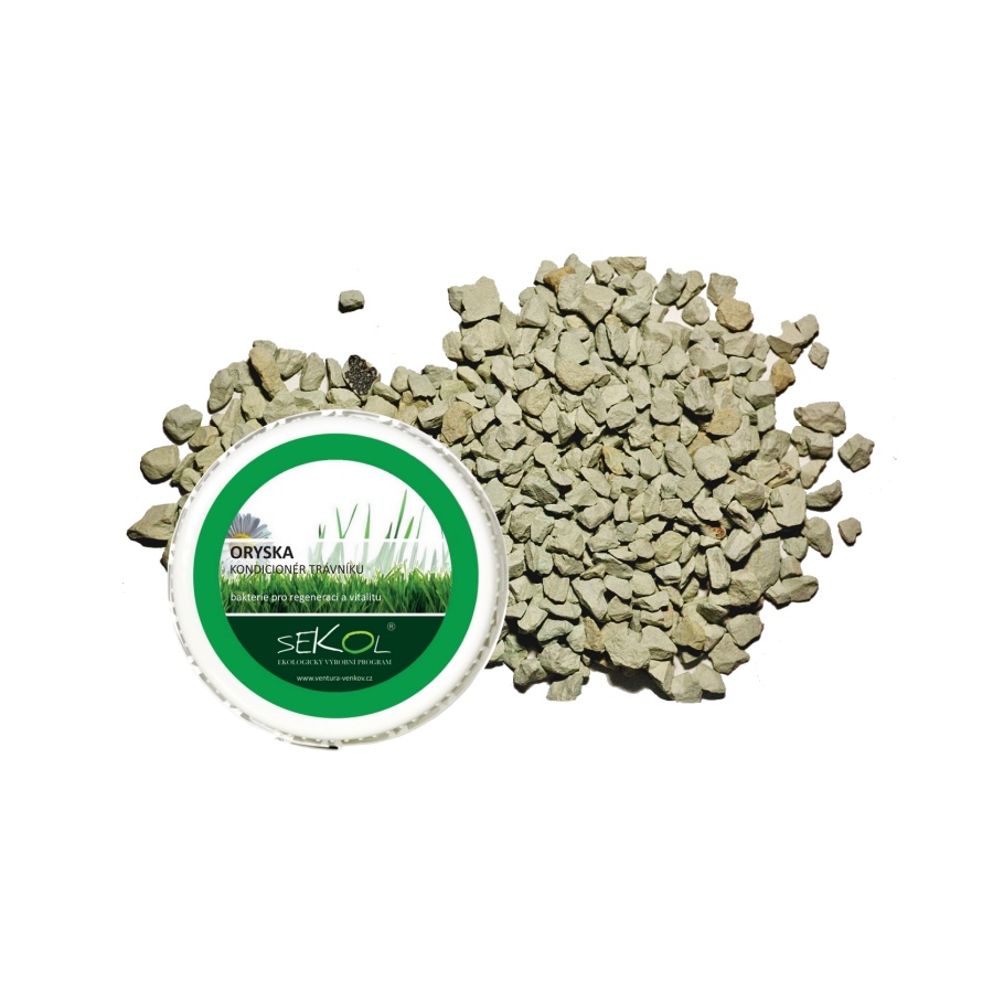 Zeolit 4 - 8 mm (25kg) + kondicionér pro trávníky Oryska (500g)
