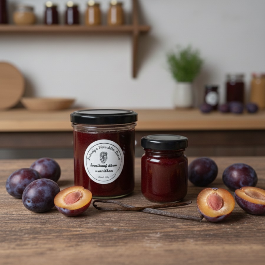 Švestkový džem s vanilkou